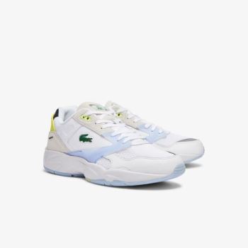 Lacoste Storm 96 Lo Textile and Leather Sneakers Pánské - Tenisky Bílé / Koralove | CZ-JMd86V